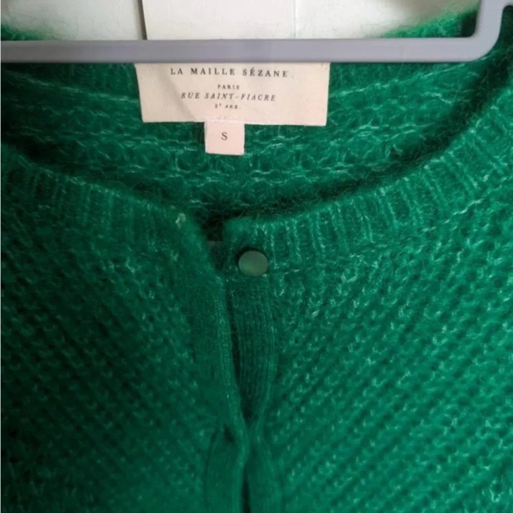 Sézane Solena Cardigan in Green - Picture 2 of 4
